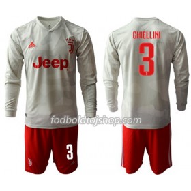 Juventus CHIELLINI 3 Børn Udebane Fodboldsæt 2019-20 L/S (+ Korte bukser)